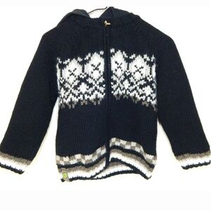 Catimini Boys Fair Isle Knit Sweater Jacket